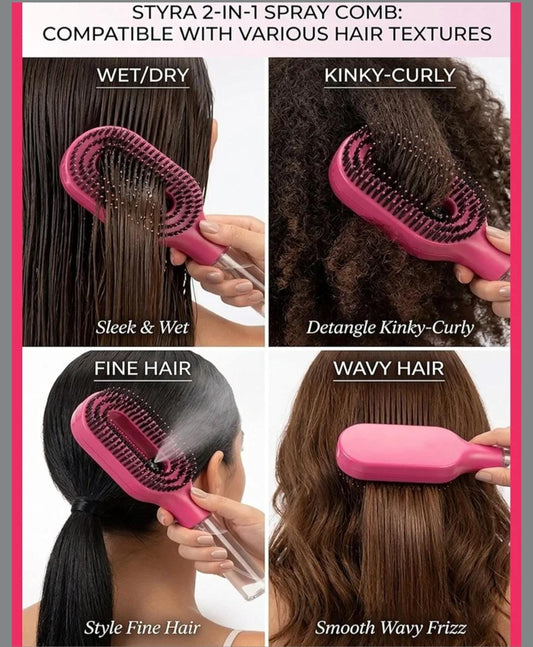Styrahair Clean Spray Combs (2-in-1)